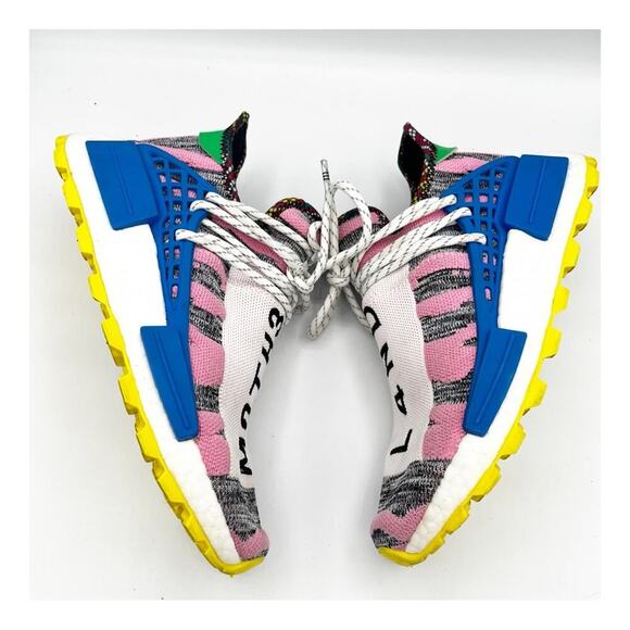 Adidas x Pharrell Williams Solar Hu NMD Solar Pack “Moth3r” Land Sneaker 7.5 - Picture 4 of 10